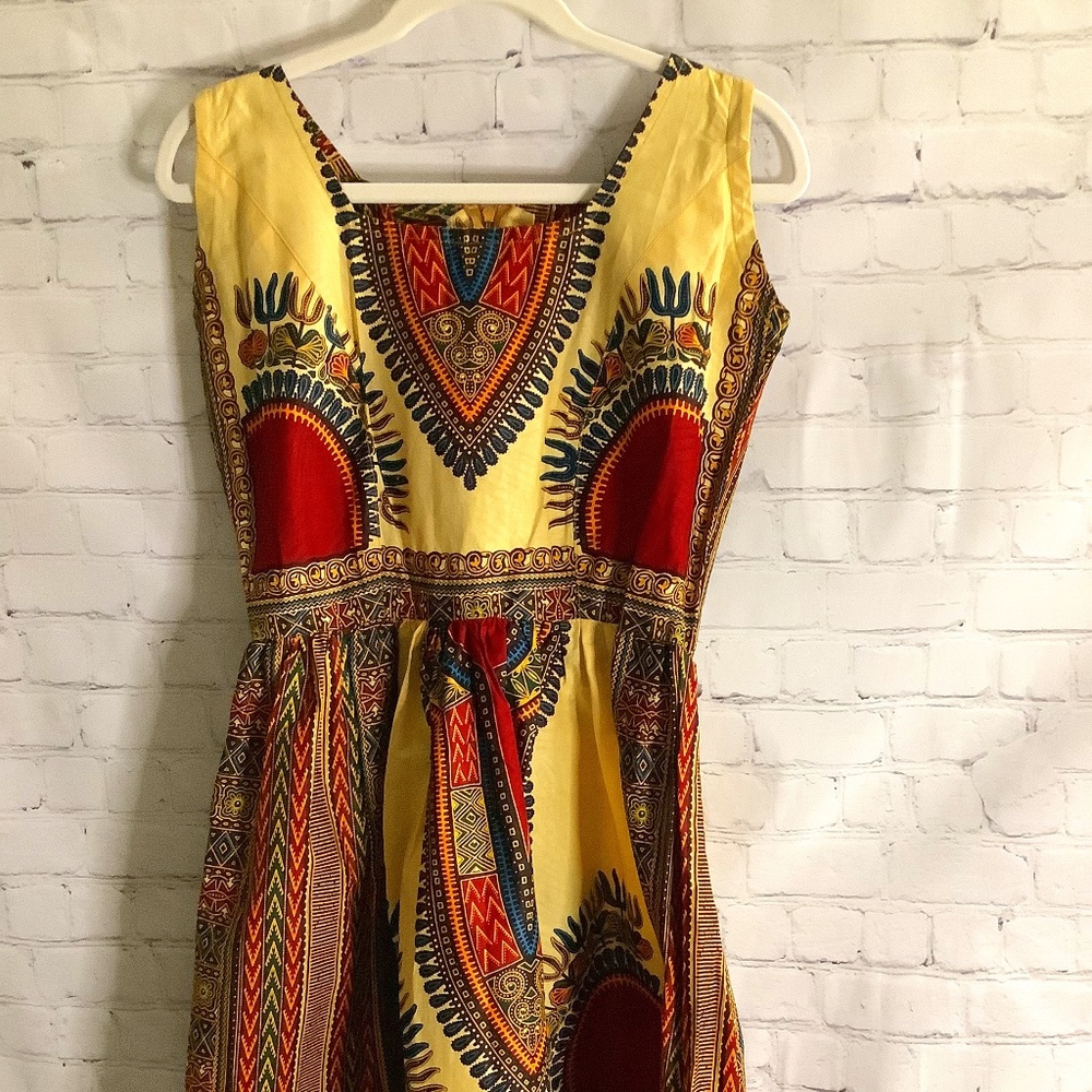 Aunthentic African Mid Length Dress.